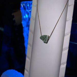 Raw Fluorite Crystal Necklace